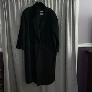 Jones New York Black Trench Coat Classic Design